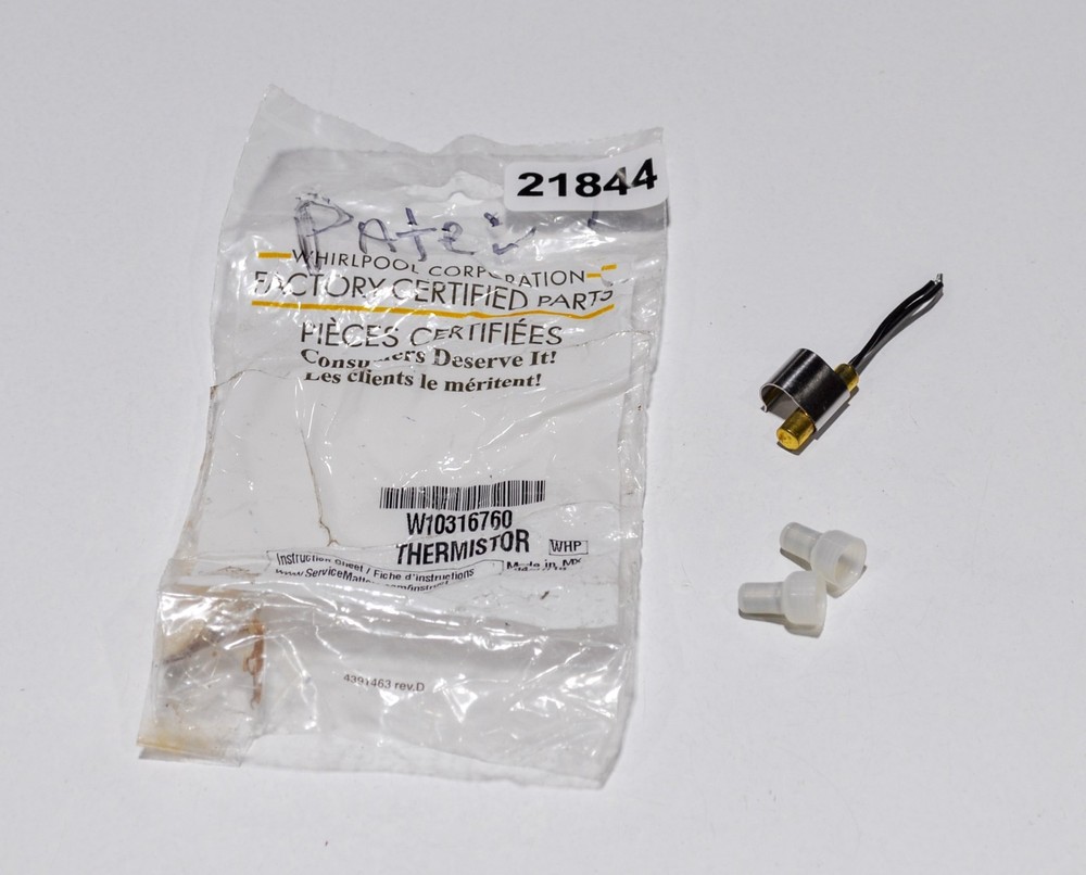 Whirlpool W10316760 Refrigerator Thermistor Temperature Sensor
