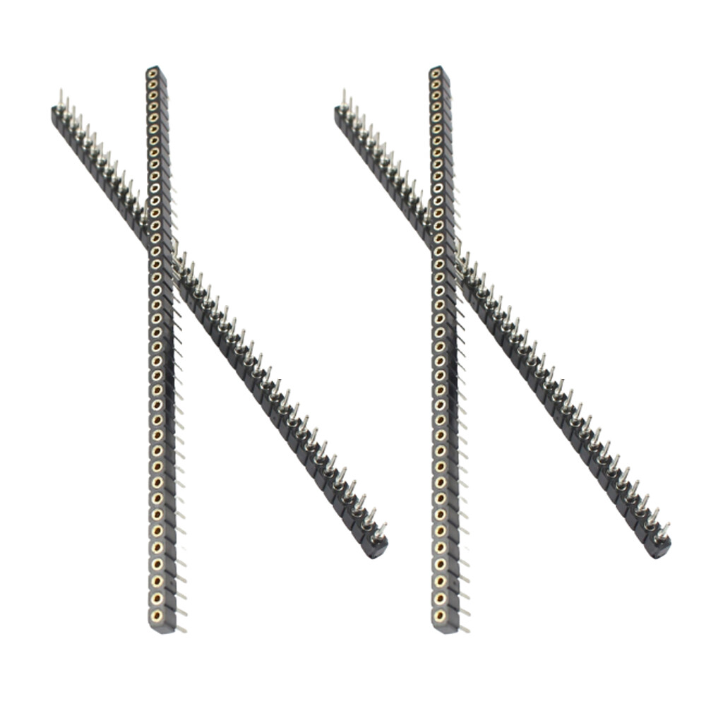4/8/12/20X PCB Female IC Breakable 2.54mm 40pin Single Row Round Header Socket