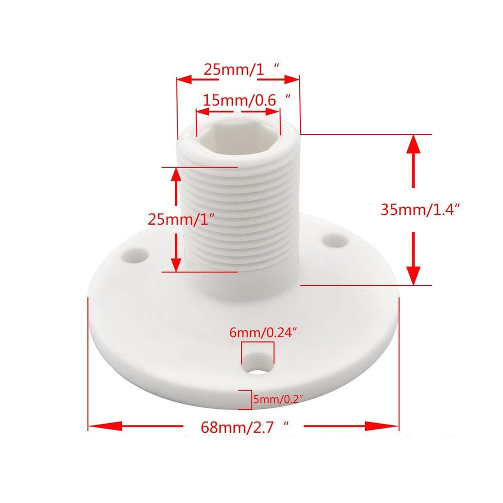 Marine Antenna Mounting Easy to Install Fixed Hardware Replacement for Boat