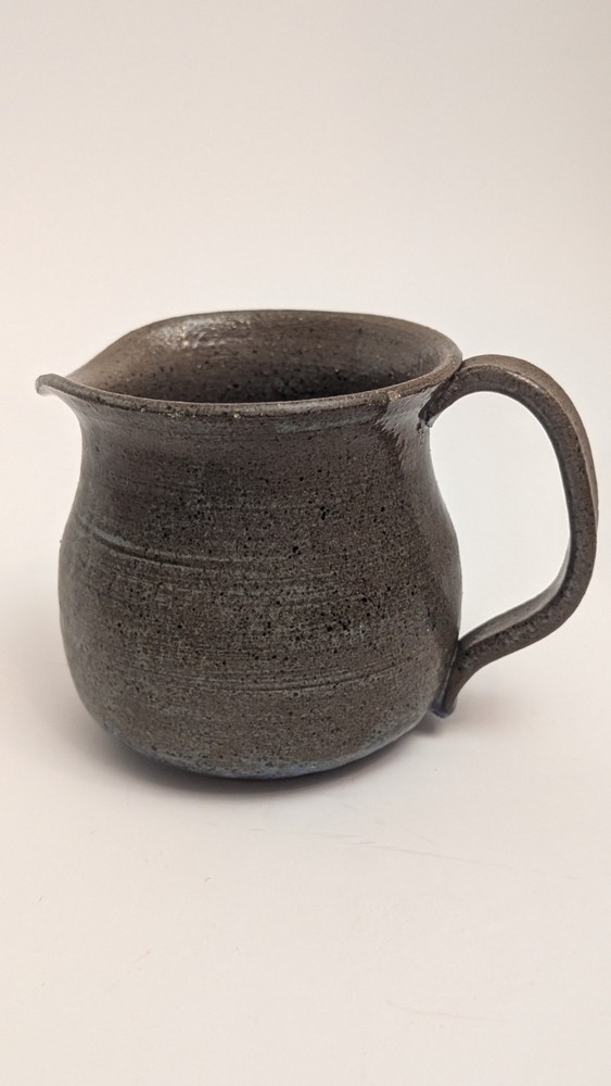 Small Brown Artisan Ceramic Pitcher