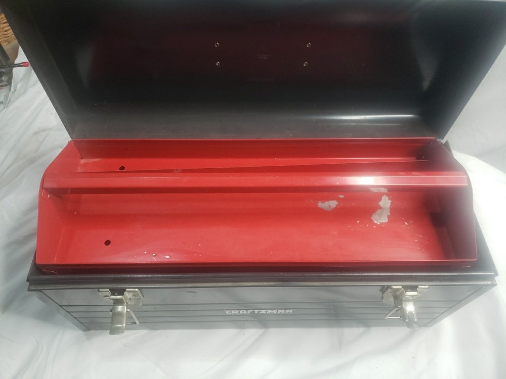 Vintage Craftsman Toolbox Red Pull Out Tray 20”x8”x9”