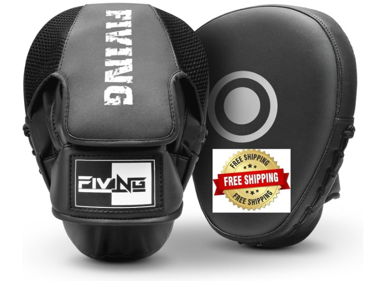 Pro Boxing Focus Mitts Leather Curved Pads for Training