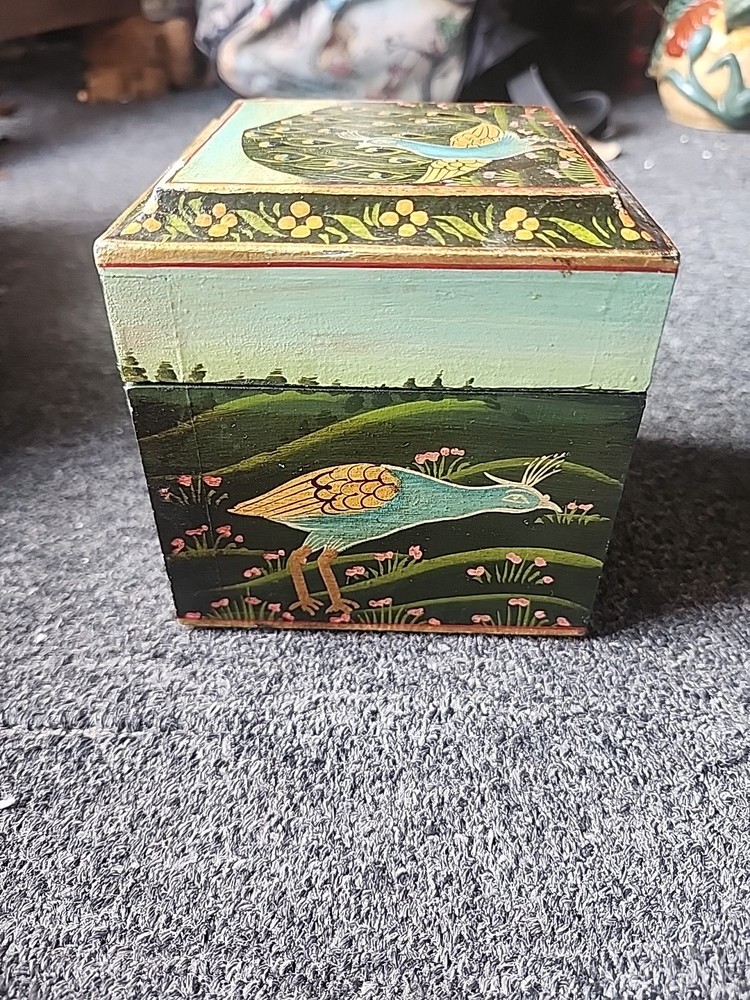 Peacock Trinket Box