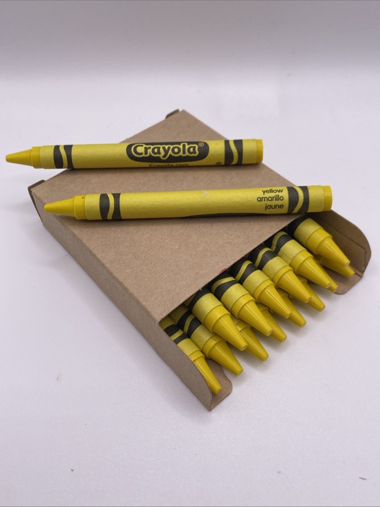 (16) Crayola Crayons (yellow) BULK