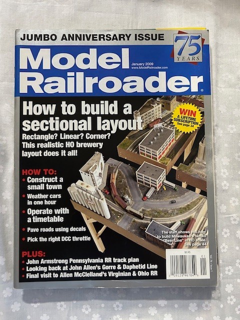Model Railroader Magazine 2009