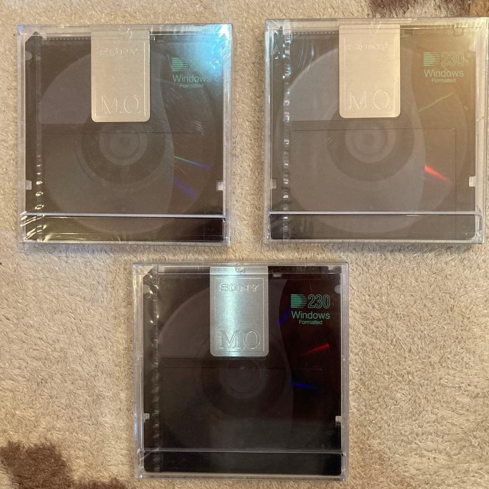 SONY MO Discs 3 Pack Unused