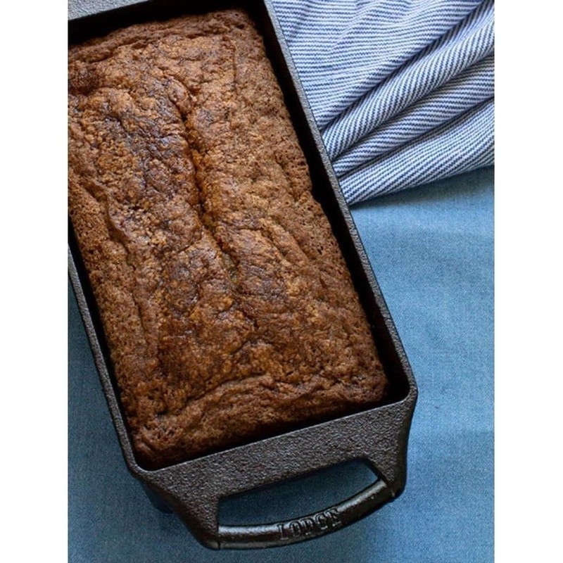 Cast Iron Loaf Pan Seasoned Cookware Versatile Baking Tool Kitchen Essential New