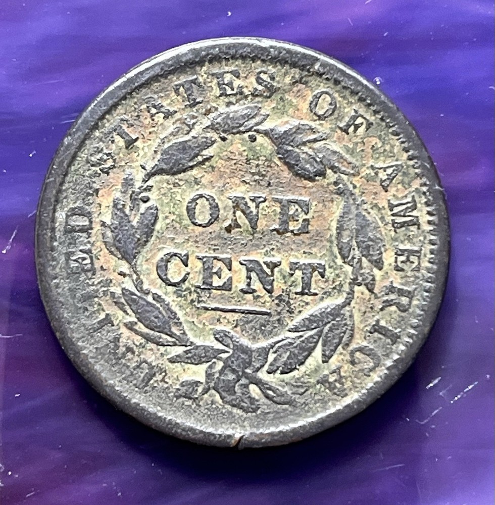 1838 Coronet Head Large Cent - VF Details
