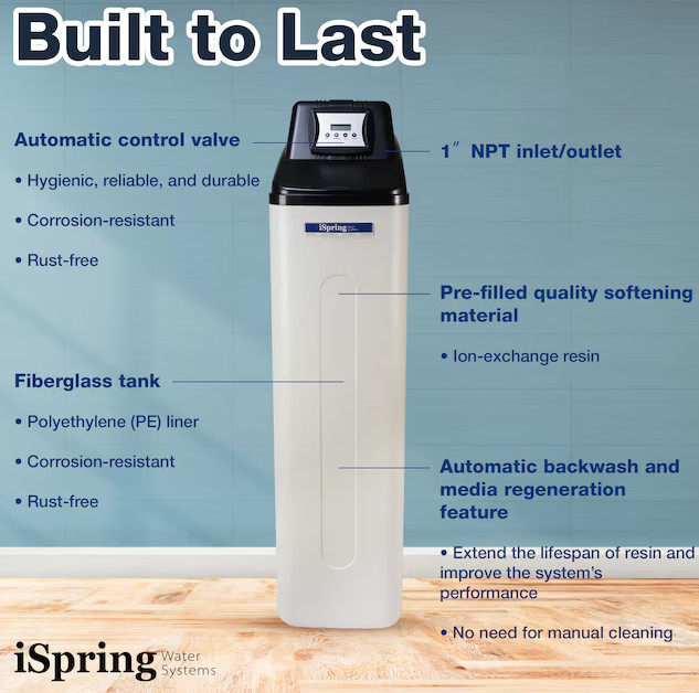 Whole House Water Softener 45000 Grain Salt Based System New Authentic