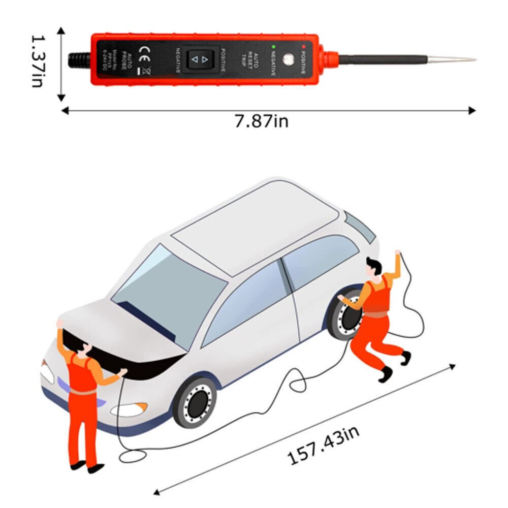 Car Vehicle Digital Power Probe Circuit Electrical Tester Test Device System US
