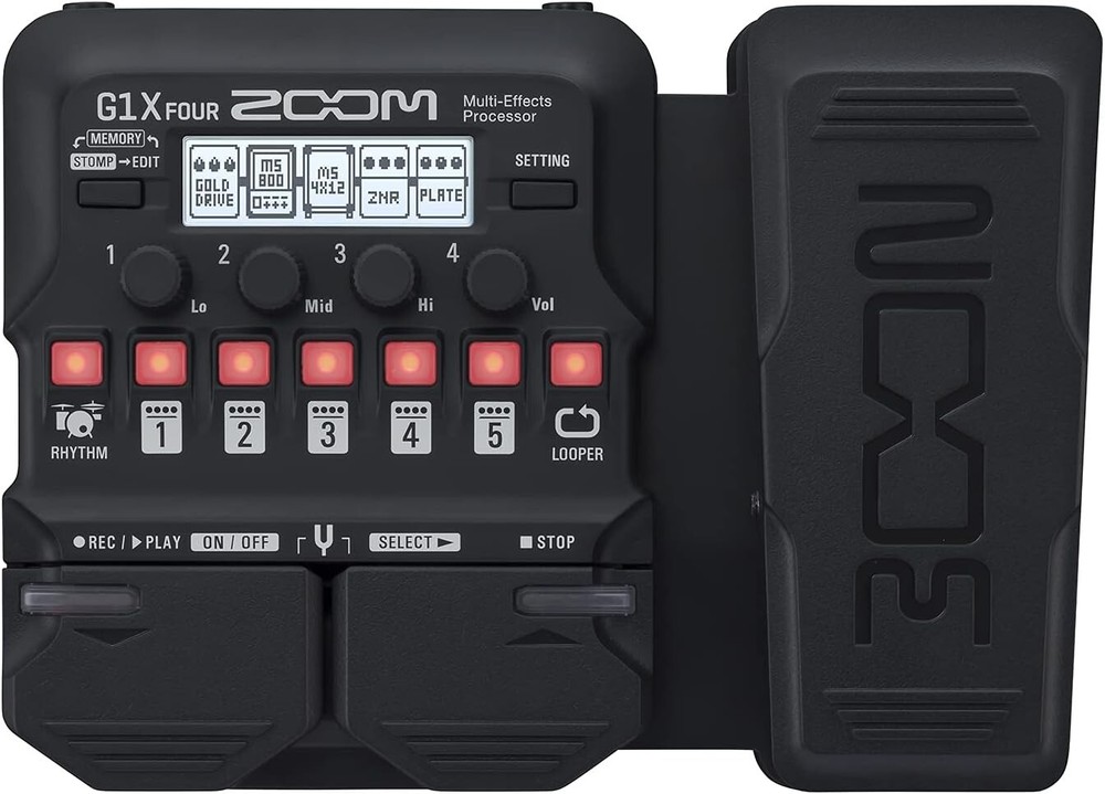 Zoom G1X FOUR Guitar Effects Pedal–Multi-Effects Processor with Expression–Japan