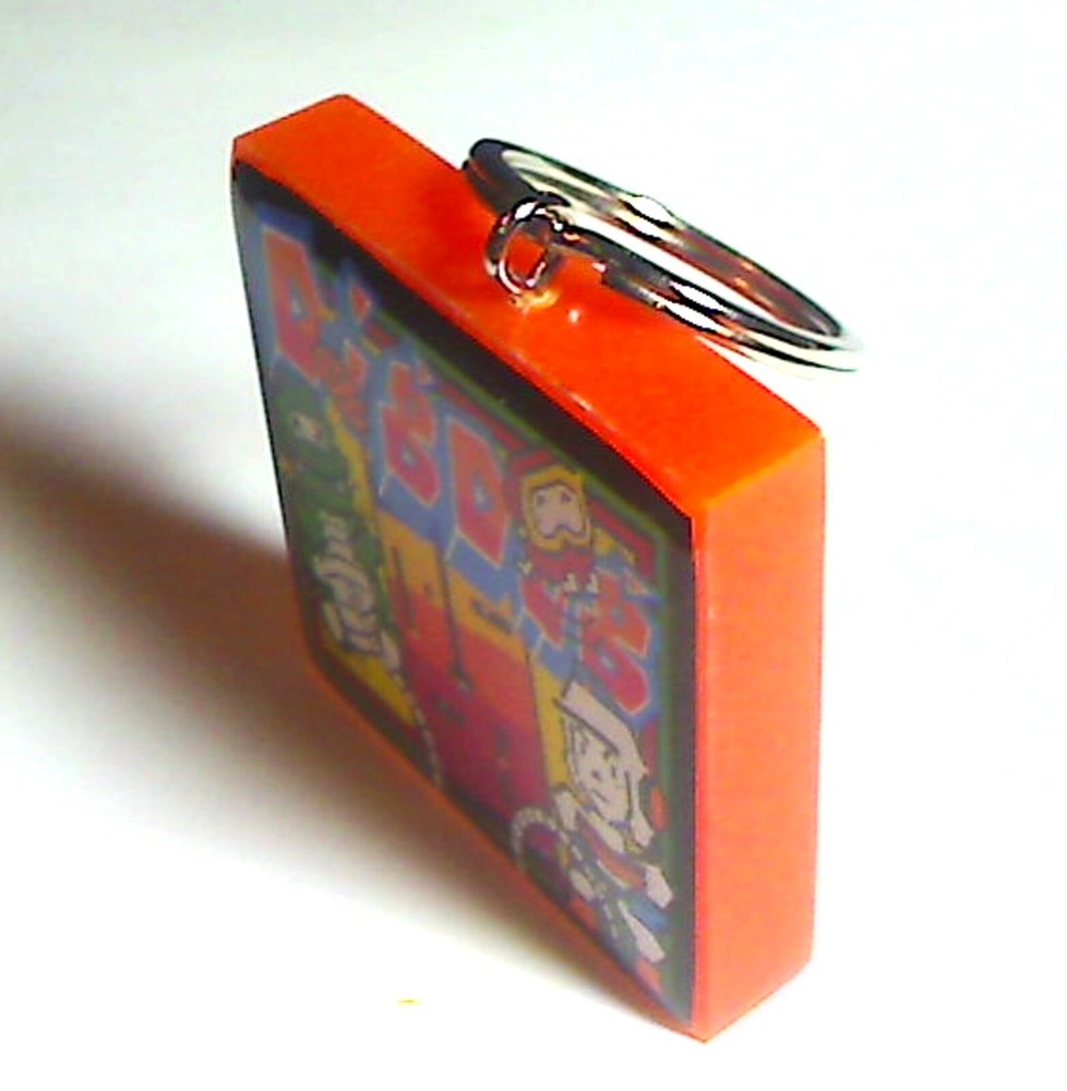 Dig Dug Arcade Coin Door accessory Keychain