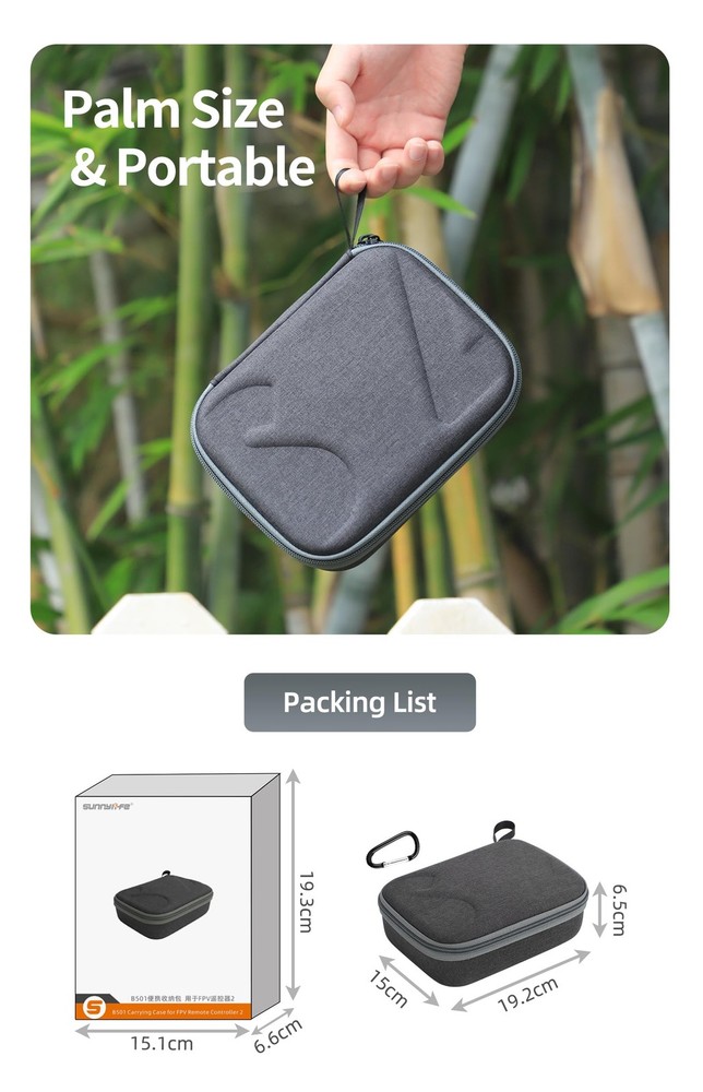 Portable Carrying Case for DJI FPV Remote Controller 3, Hard Shell Storage Ba...