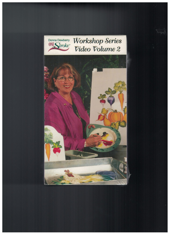 Donna Dewberry One Stroke Workshop Series Kit: New VHS Volume 2 + Used Workbook