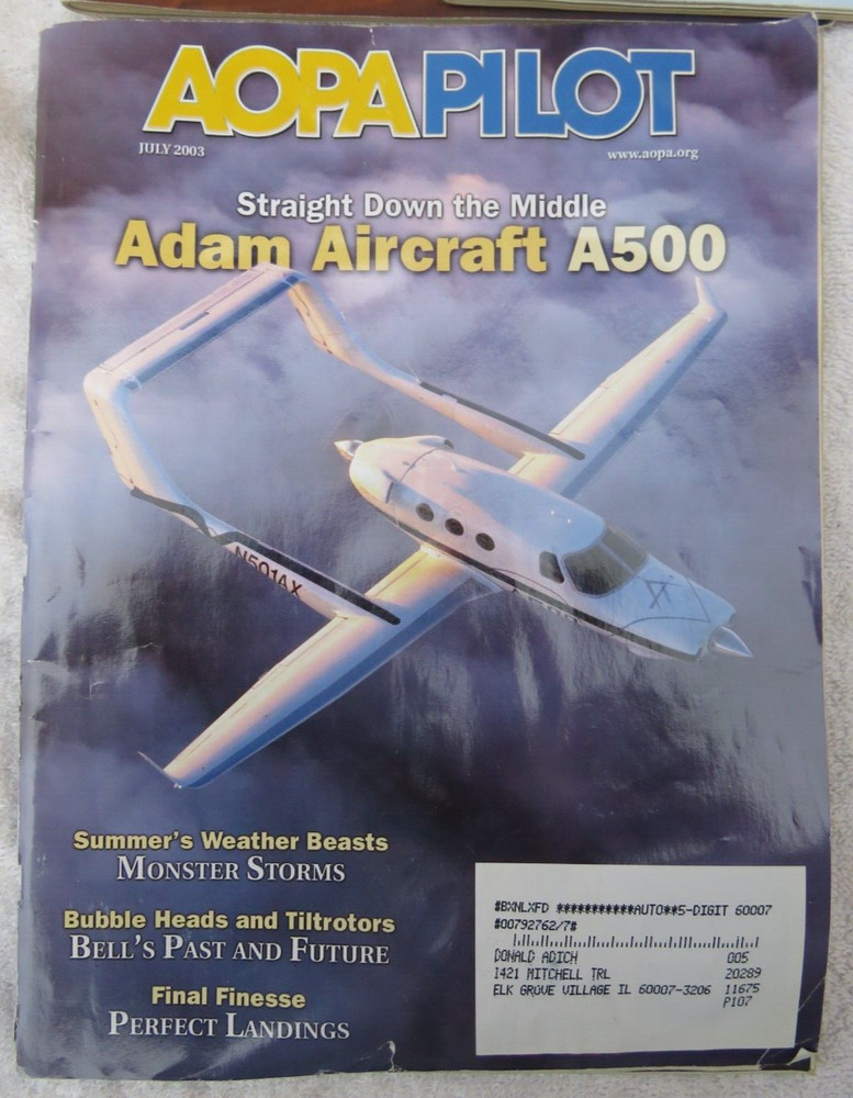 12 Issues 2003 AOPA Pilot Magazine - January to December