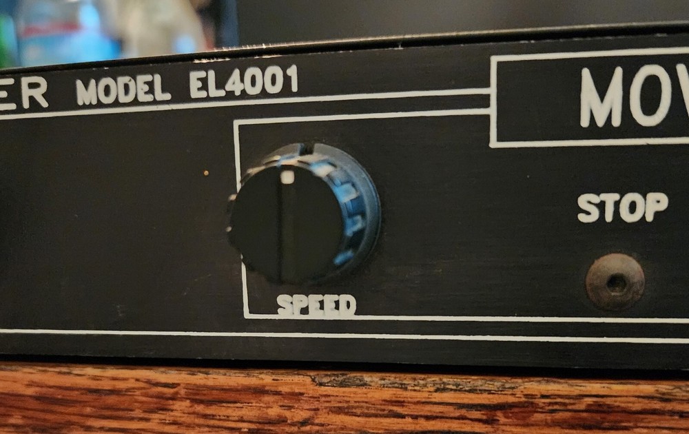 Vintage Optec DJ Movement Controller Rack Unit Ellipscan Model EL4001 Black