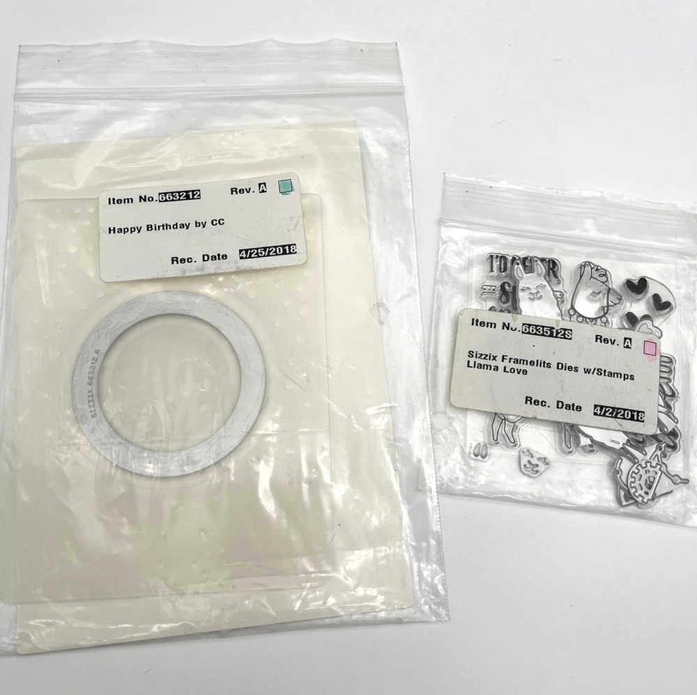 Huge Sizzix Thinlits Cutting Dies Lot Mixed New & Used Scrapbooking Card Making