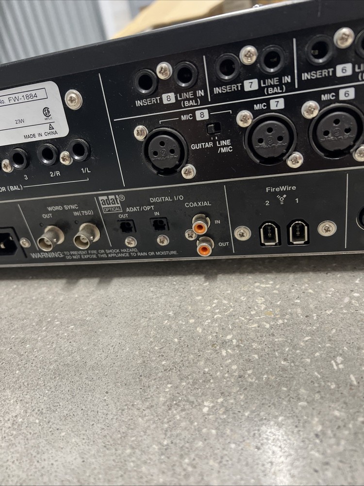 TASCAM FW-1884 FireWire Audio/MIDI Interface & Control Surface Mixer.