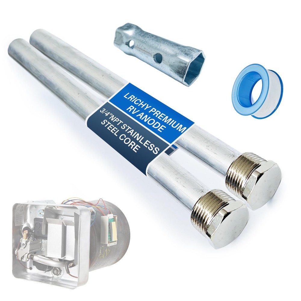 RV Water Heater Magnesium Anode Rods 9.25" x 3/4" NPT 2Pack for Suburban