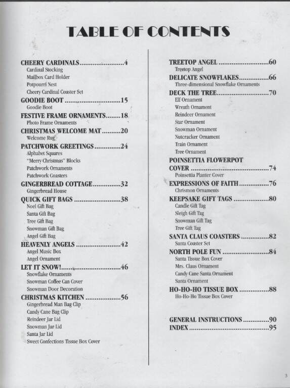 OOP!!! DECK THE HALLS IN PLASTIC CANVAS BOOK 3 OVER 75 PROJECTS