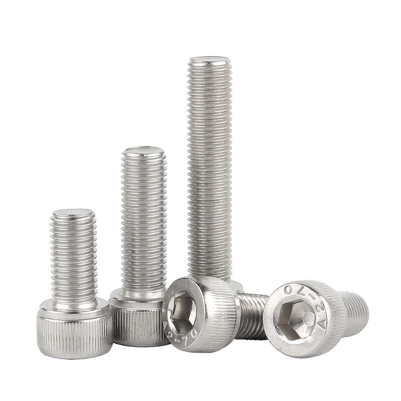A2 Stainless Fine Thread Allen Key Bolt Hex Socket Cap Screws Hex Nut M6M8M10M12