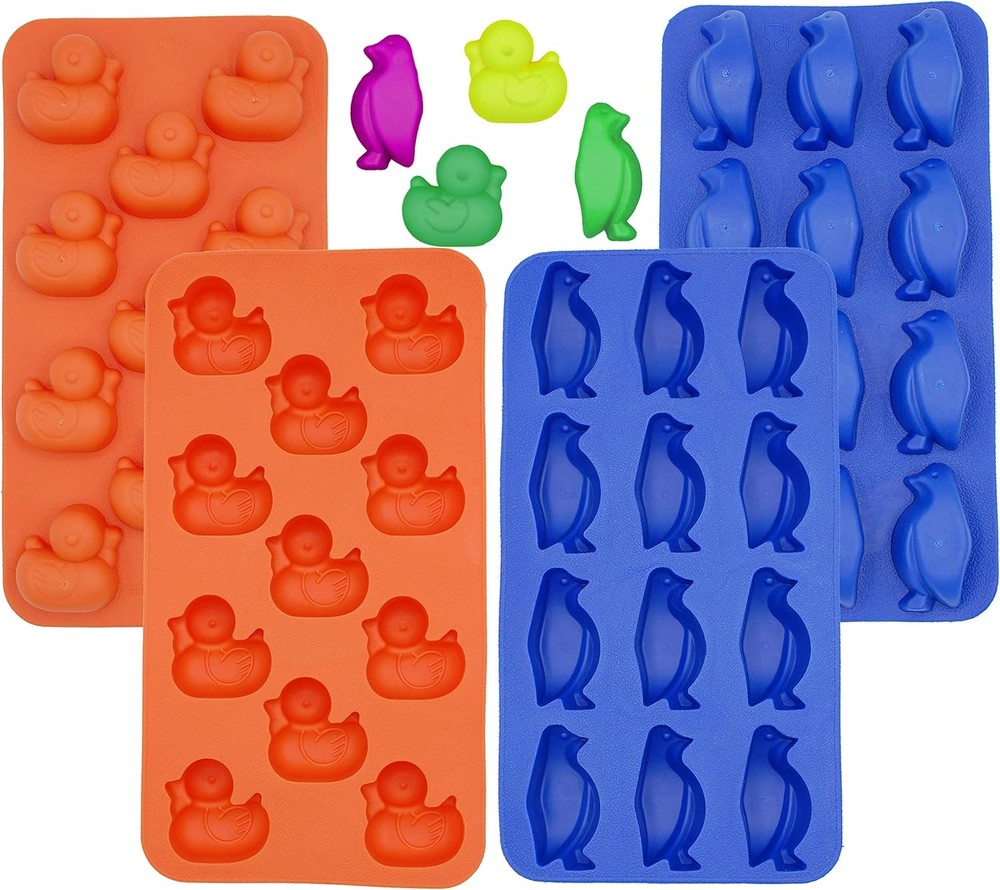 Cute Animal  & Penguin Shape Silicone Ice Tray Maker , Set