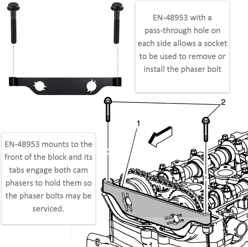 EN 48953 Cam Phaser Retainer/Camshaft Actuator Locking Tool Replace...