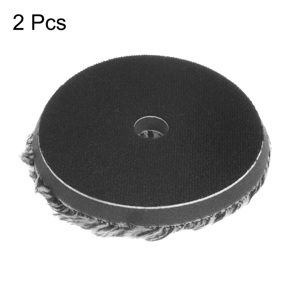 2pcs Wool Cutting Pad, 5 inch Microfiber Buffing Polishing Pads