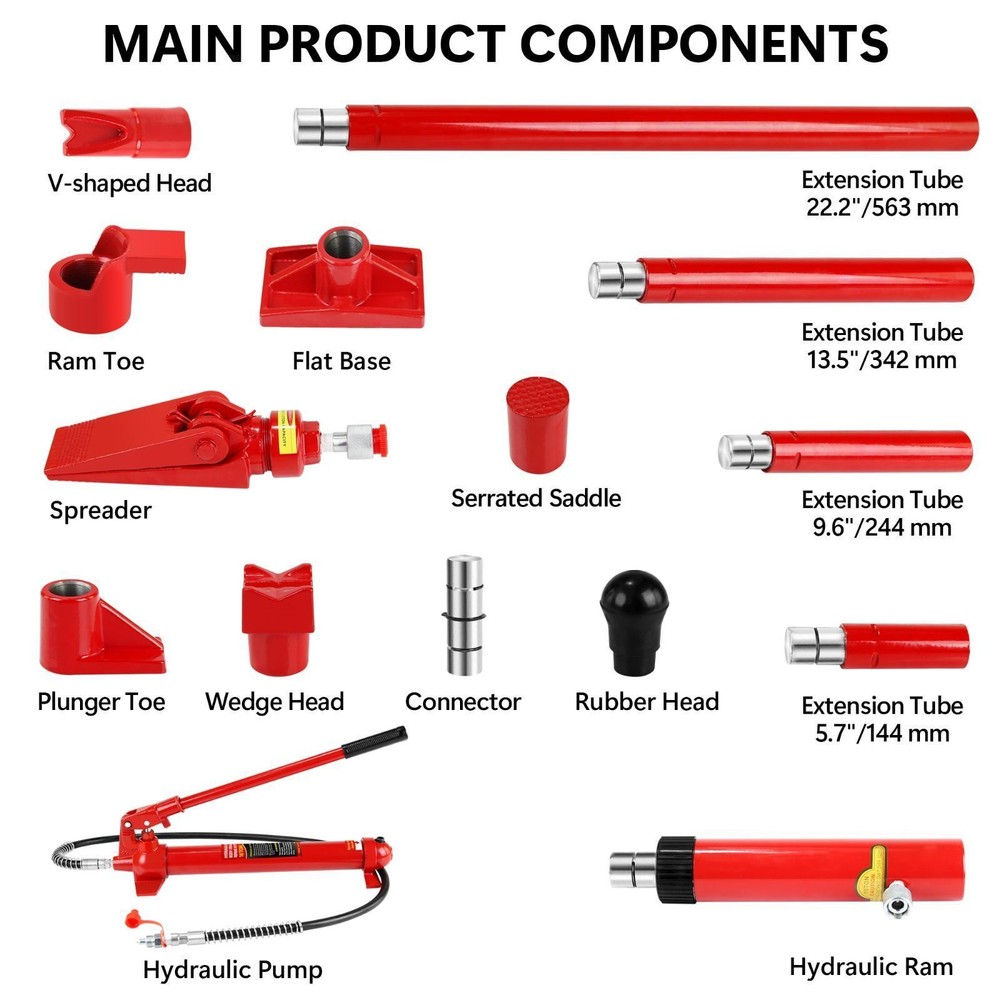 Workshop-Ready Hydraulic Jack with Overload Protection, Compact Design, and