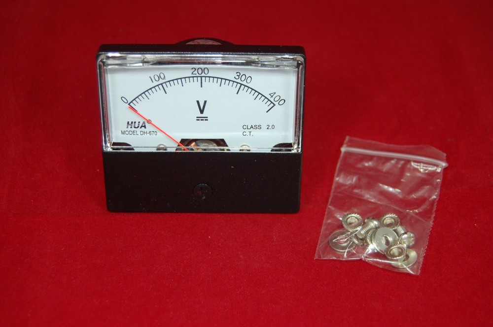 1PC DC 0-400V Analog Voltmeter Panel Voltage Meter 670 60*70mm directly Connect