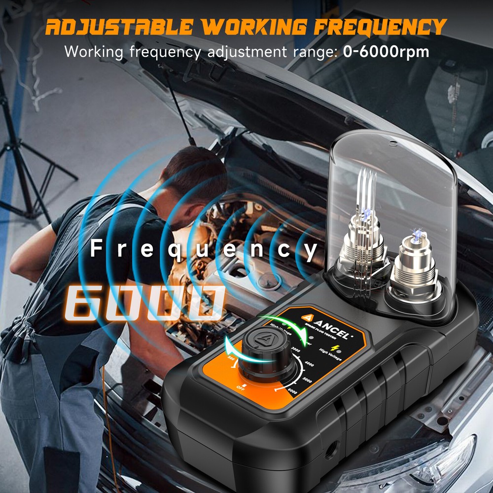 Auto Spark Plug Tester Dual Hole Diagnostic Tool Car Gasoline Ignition Analyzer