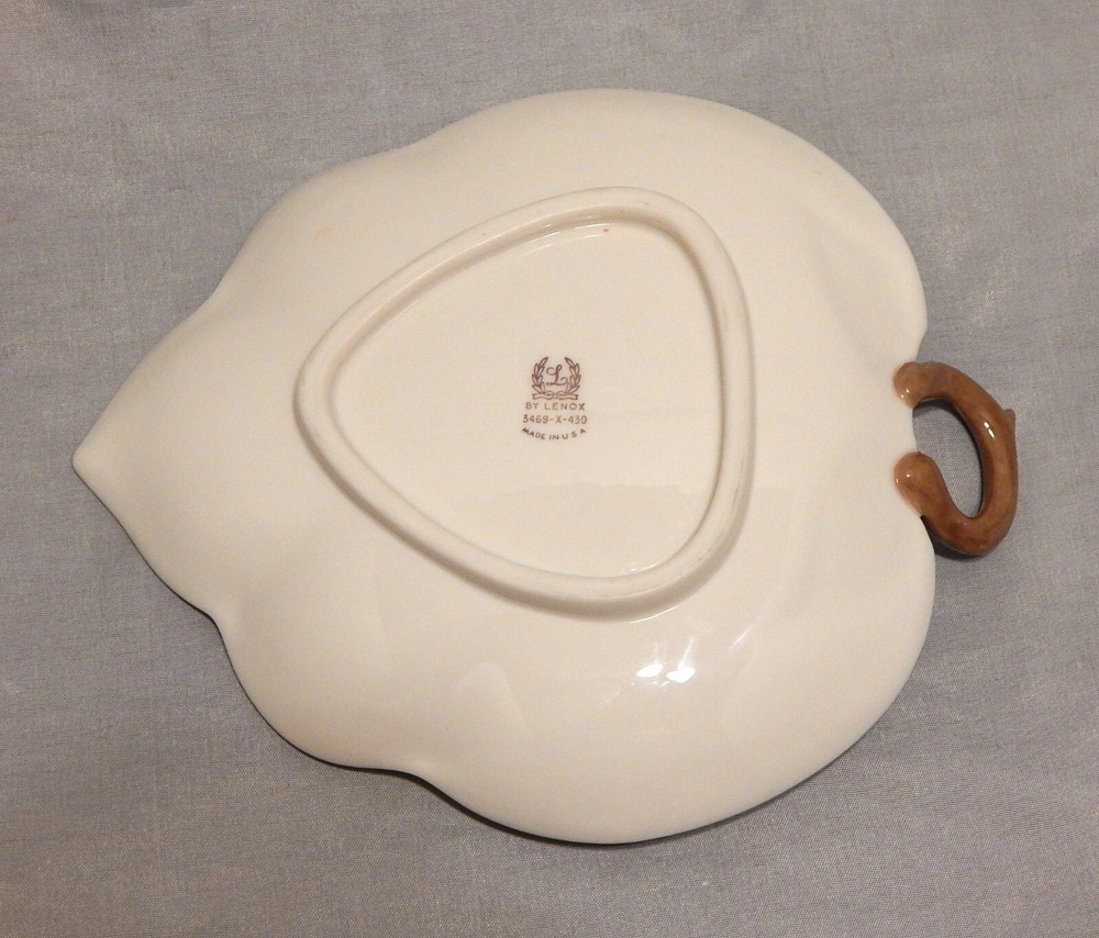 Lenox Mint Dish with Green Leaves