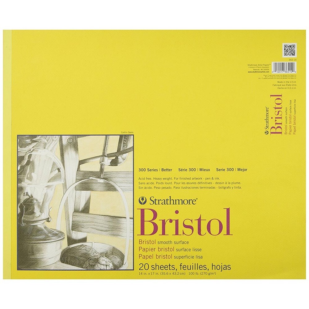 Strathmore 300 Series Smooth Bristol Pad 14x17"