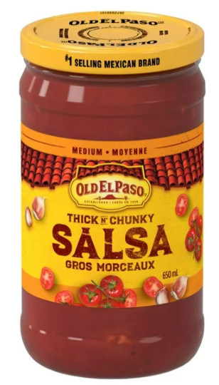 Old El Paso Thick n Chunky Medium Salsa, 650mL (2 Pack)