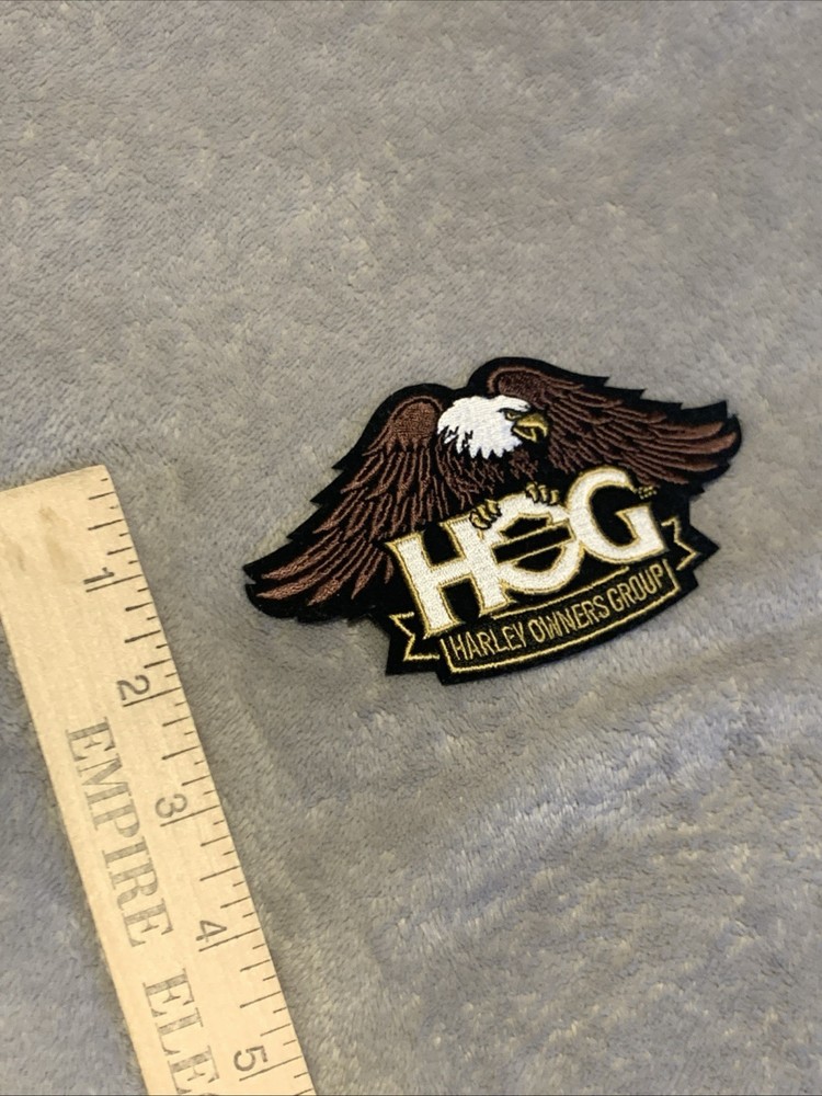 Original Eagle Gold Patch ~ Harley Davidson Owners Group HOG H.O.G. Motorcycle