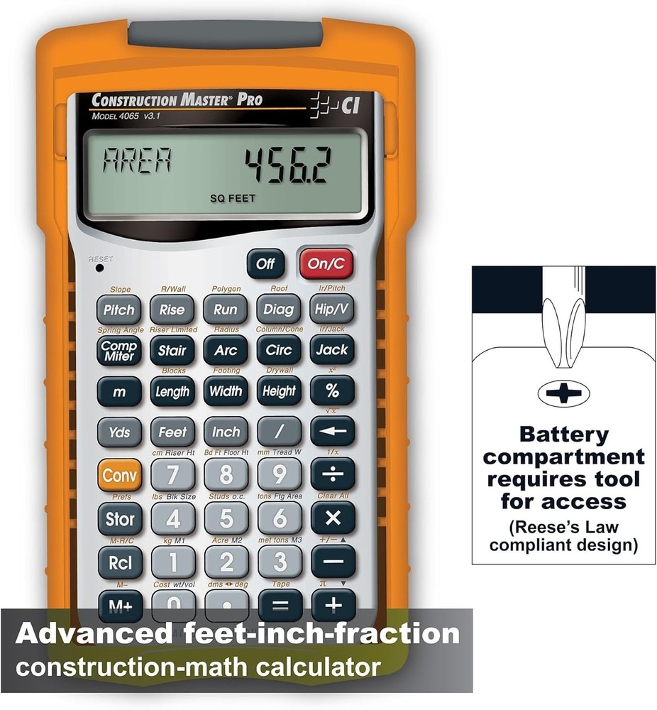 CM Pro Advanced Construction Calculator - Builder's Choice