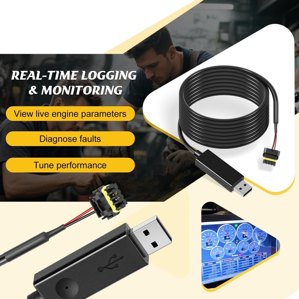 For EFI CAN to USB Communication Cable 558-443 Sniper Terminator X Tuning 8FT