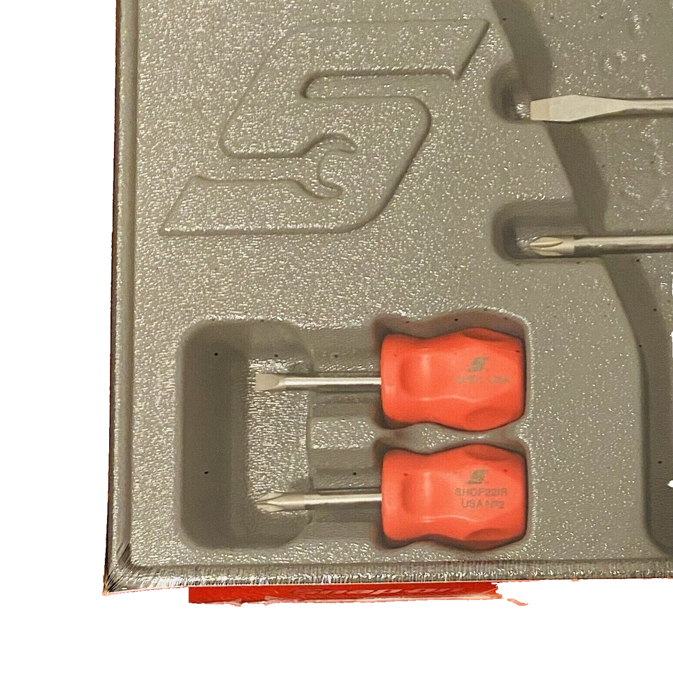 SNAP ON TOOLS SGDX80BR Red Screwdriver Set 8Pc Combination Soft Instinct Handle