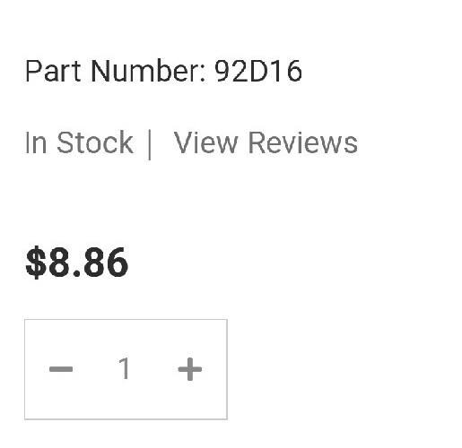 92D-16 Nuts, 92D16 150 Pc Bobcat