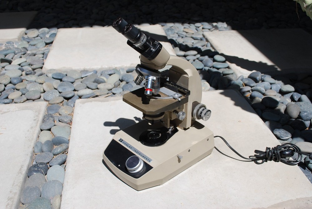 Vintage Vickers Instruments Binocular Microscope