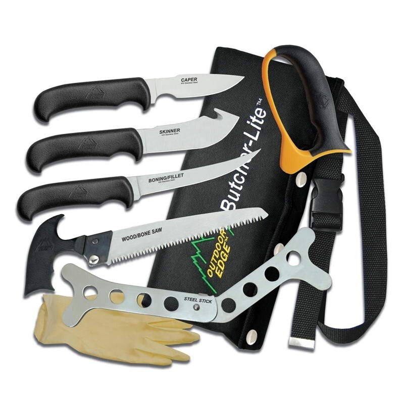 Outdoor Edge Butcher Lite Processing Kit - 8 Piece Set