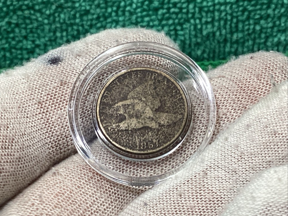 1857 FLYING EAGLE 🦅 PENNY THE 1st SMALL CENT SERIES WEAK REVERSE