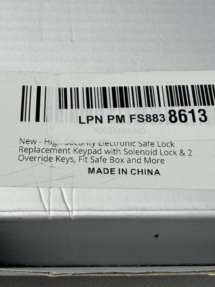 High Security Electronic Safe Lock Replacement Kit With 2 Override Keys