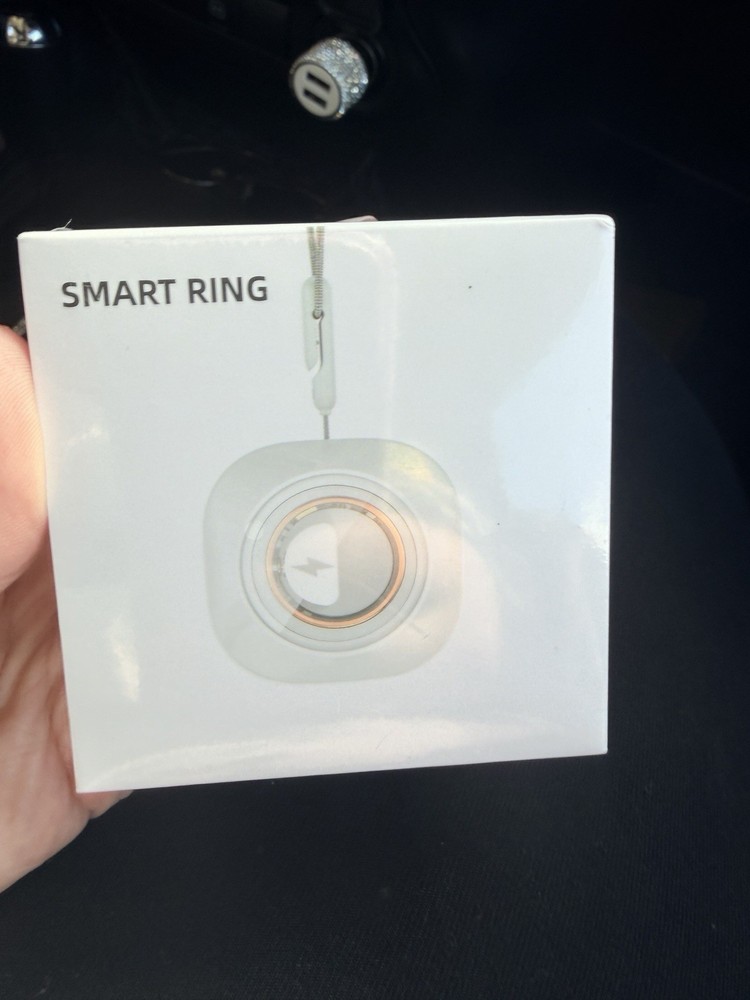 NewSmart Ring Activity Tracker Waterproof Heart Rate Size 14 gold