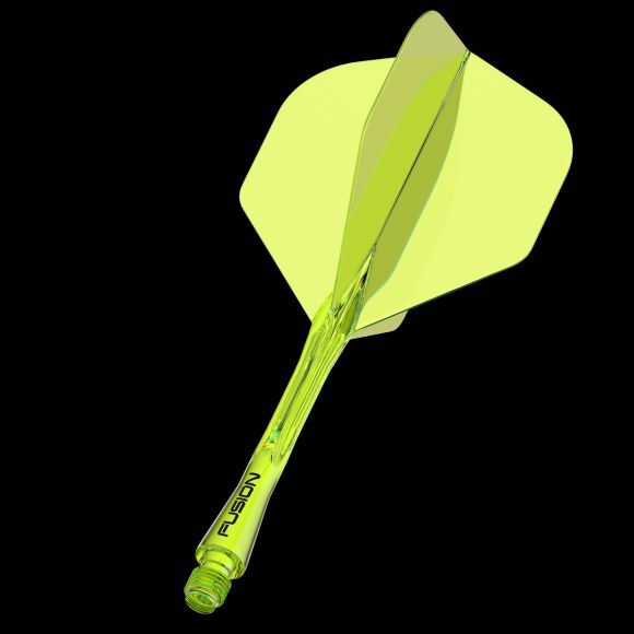 Winmau Fusion Integrated Flight & Shaft Solid Fluorescent Yellow Medium