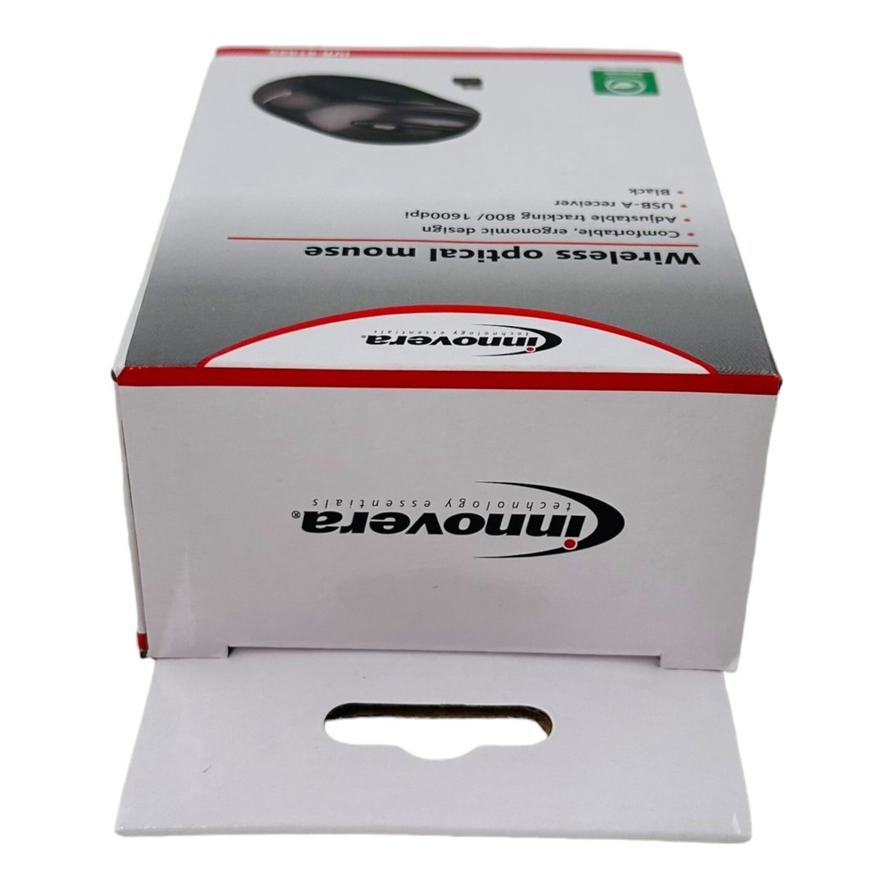 Innovera Wireless Mouse Optical Mouse USB-A Receiver Black Computer Mouse