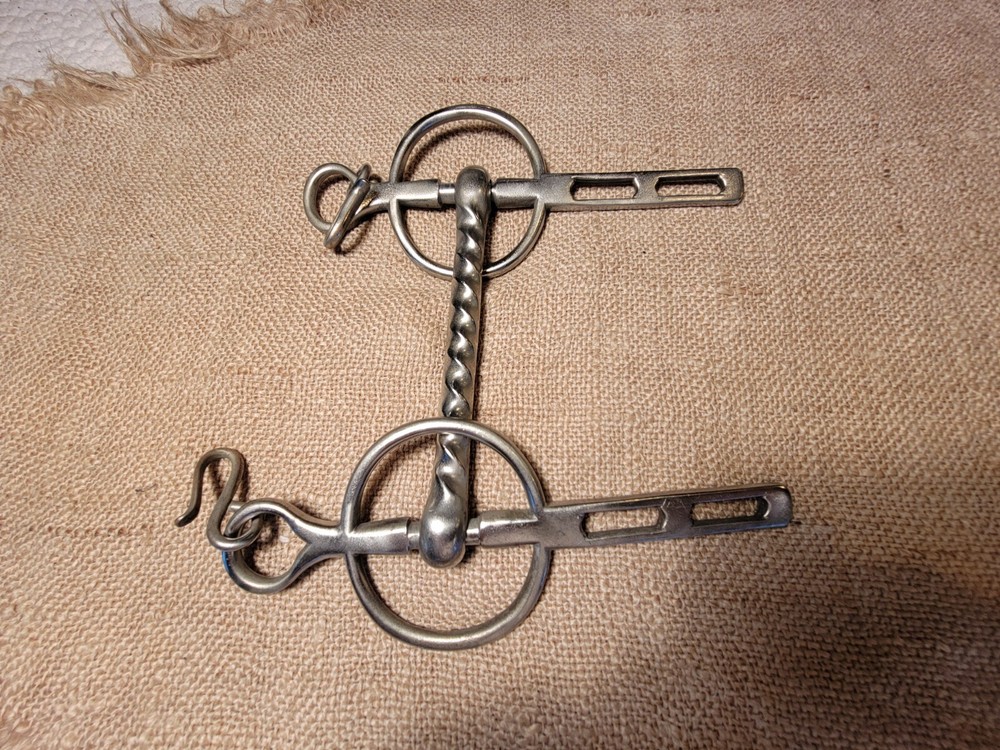 Antique Solid Nickel Horse Bit