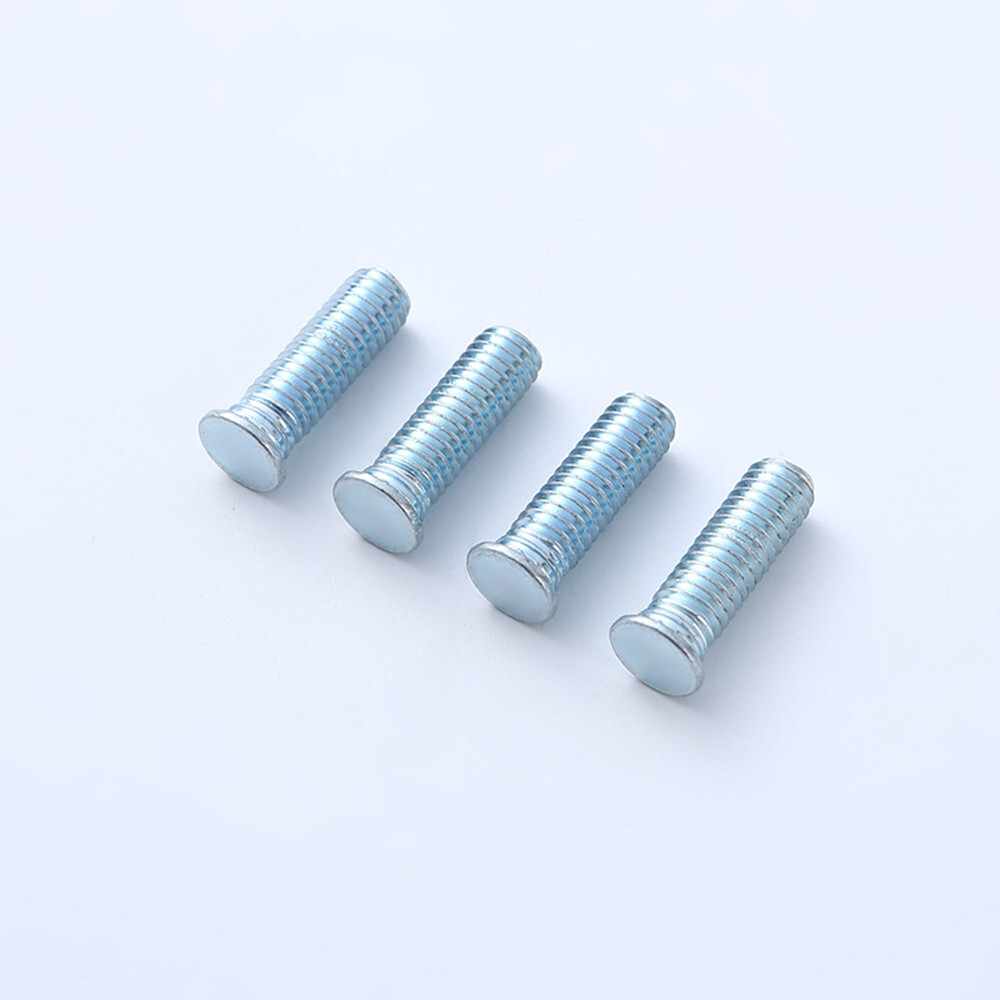 Galvanized Steel Flat Head Pressure Riveting Self Clinching Threaded Studs Bolts