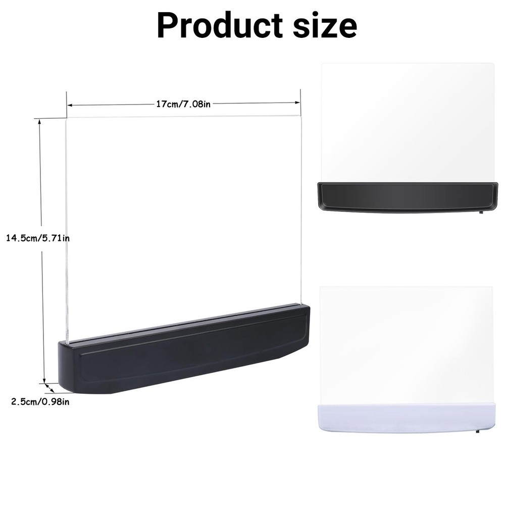 Flat LED Book Light for Reading - Clear Bookmark Light - Wireless