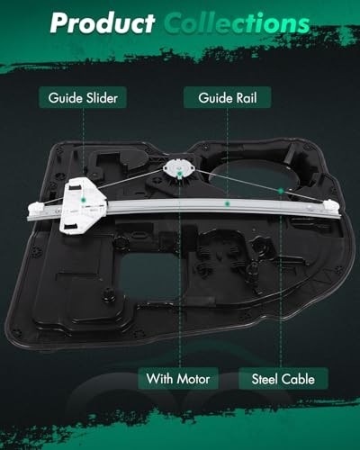 Rear Right Passenger Side Power Window Regulator Without Motor Compatible